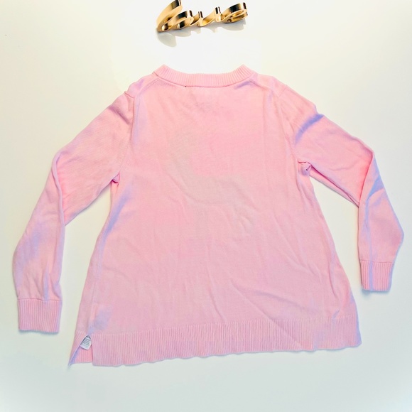 Crewcuts Holiday Pink Sparkle Reindeer Sweater - SOO CUTE! - Picture 5 of 7